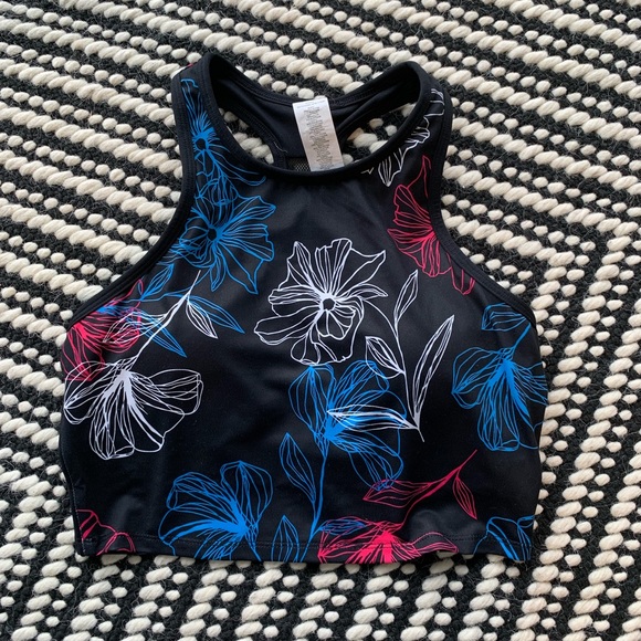 Fabletics Clara Sports Bra Floral Midi Sz S - Picture 3 of 5